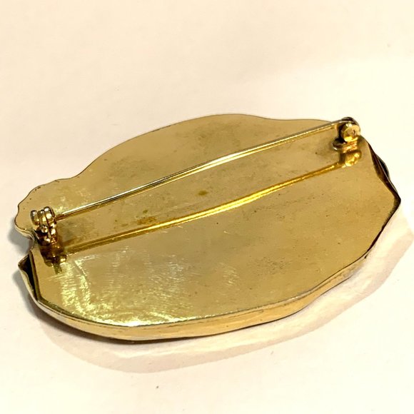 💝Vintage Hunting Scene Brooch Pin - Picture 4 of 5